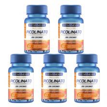 Kit 5X Picolinato de Cromo - 60 Comprimidos - Catarinense Nutri��o