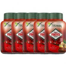 Kit 5X Pimenta - 60 C�psulas - Fitoway