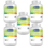 Kit 5X Polivitam�nico & Mineral A-Z - 120 Tabletes - NewNutrition