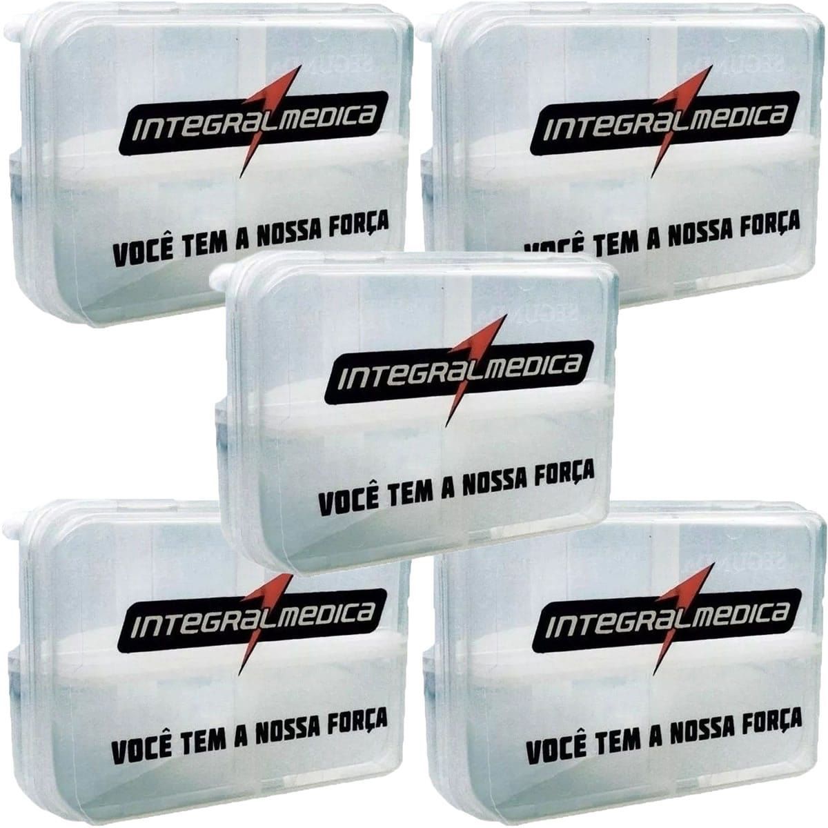Kit 5X Porta C�psula Transparente - IntegralM�dica