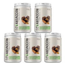 Kit 5X P�s-treino Recovery - 900g Vegan Golden Chocolate - True Source