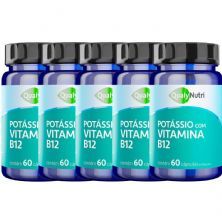 Kit 5X Pot�ssio + Vitamina B12 - 60 C�psulas - QualyNutri
