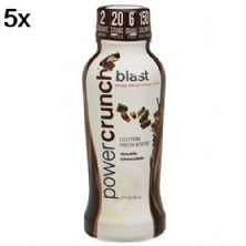 Kit 5X Powe Crunch Proto Whey Blast RTD - 355ml Double Chocolate - BNRG