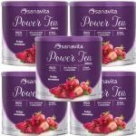 Kit 5X Power Tea - 200g Frutas Vermelhas - Sanavita