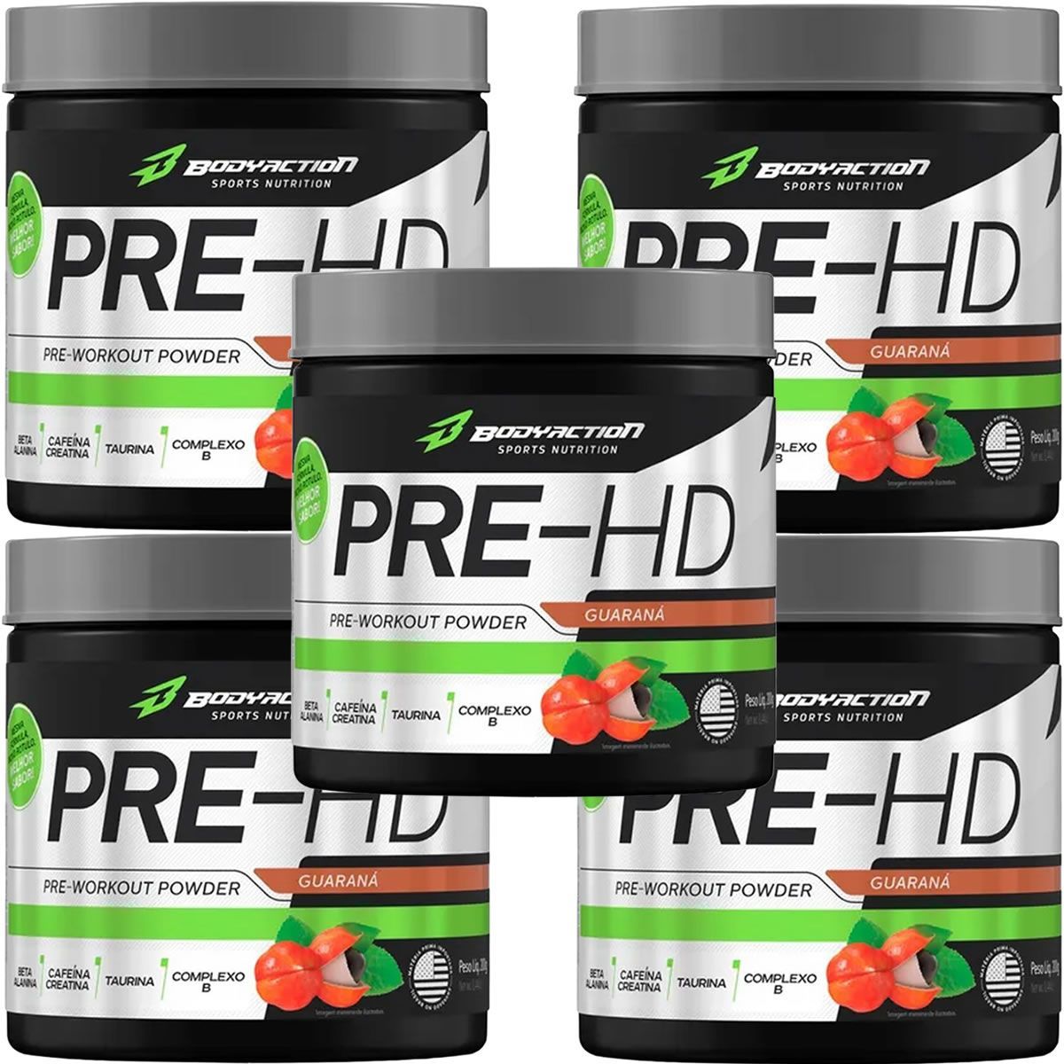 Kit 5X Pre-HD - 200g Guaran� - BodyAction