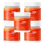 Kit 5X Pr�-Treino Caffeine Free - 300g Morango e Abacaxi - Bigens