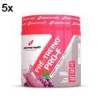 Kit 5X Pr� Treino Pro-F Pre-Workout - 100g Uva com Blueberry - BodyAction