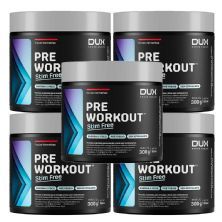 Kit 5X Pre Workout Stim Free - 300g Frutas Vermelhas - Dux Human Health