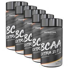 Kit 5X Predator BCAA 2:1:1 - 60 C�psulas - Nutrata