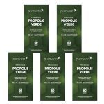 Kit 5X Premium Pr�polis Verde - 60 C�psulas - Puravida