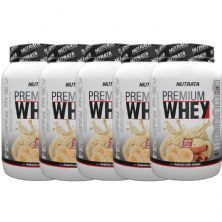 Kit 5X Premium Whey - 900g Banana com Canela - Nutrata
