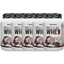 Kit 5X Premium Whey - 900g Cookies & Cream - Nutrata