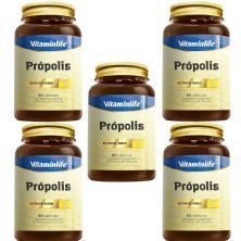 Kit 5X Pr�polis - 60 C�psulas - Vitaminlife