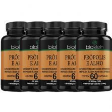 Kit 5X Pr�polis e Alho - 60 C�psulas - Bioklein