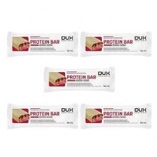 Kit 5X Protein Bar - 1 Unidade 60g Chocolate Branco e Frutas Vermelhas - Dux Nutrition