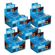 Kit 5X Protein Bar - 12 Unidades de 55g Chocolate Com Baunilha - Bodyaction