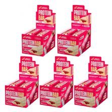 Kit 5X Protein Bar Flash - 10 Unidades 35g Chocolate Branco com Morango - Body Action