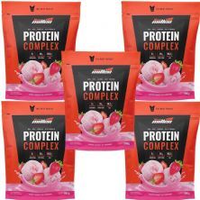 Kit 5X Protein Complex - 900g Refil Iogurte de Morango - New Millen