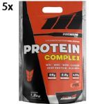 Kit 5X Protein Complex Premium - 1800g Refil Vitamina de Frutas - New Millen