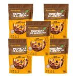 Kit 5X Proteina de Amendoim - Refil 400g Cappucino - AmendoPro