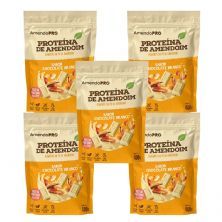 Kit 5X Prote�na de Amendoim - Refil 400g Chocolate Branco - AmendoPro