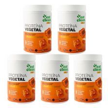 Kit 5X Prote�na Vegetal - 600g Salted Caramel - Eat Clean