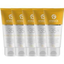 Kit 5X Protetor Solar Facial Toque Seco - 60g FPS 35 - Anasol