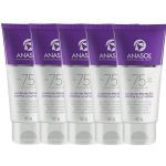 Kit 5X Protetor Solar Facial Toque Seco - 60g FPS 75 - Anasol