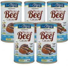 Kit 5X Proto Beef Cacau - 70% Cacao 420g - Nature