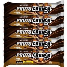 Kit 5X Proto Crunch Bar - 1 Barra de 60g Caramelo Crocante - Nutrata