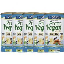 Kit 5X Proto Vegan - 480g Baunilha Com Canela - Nature
