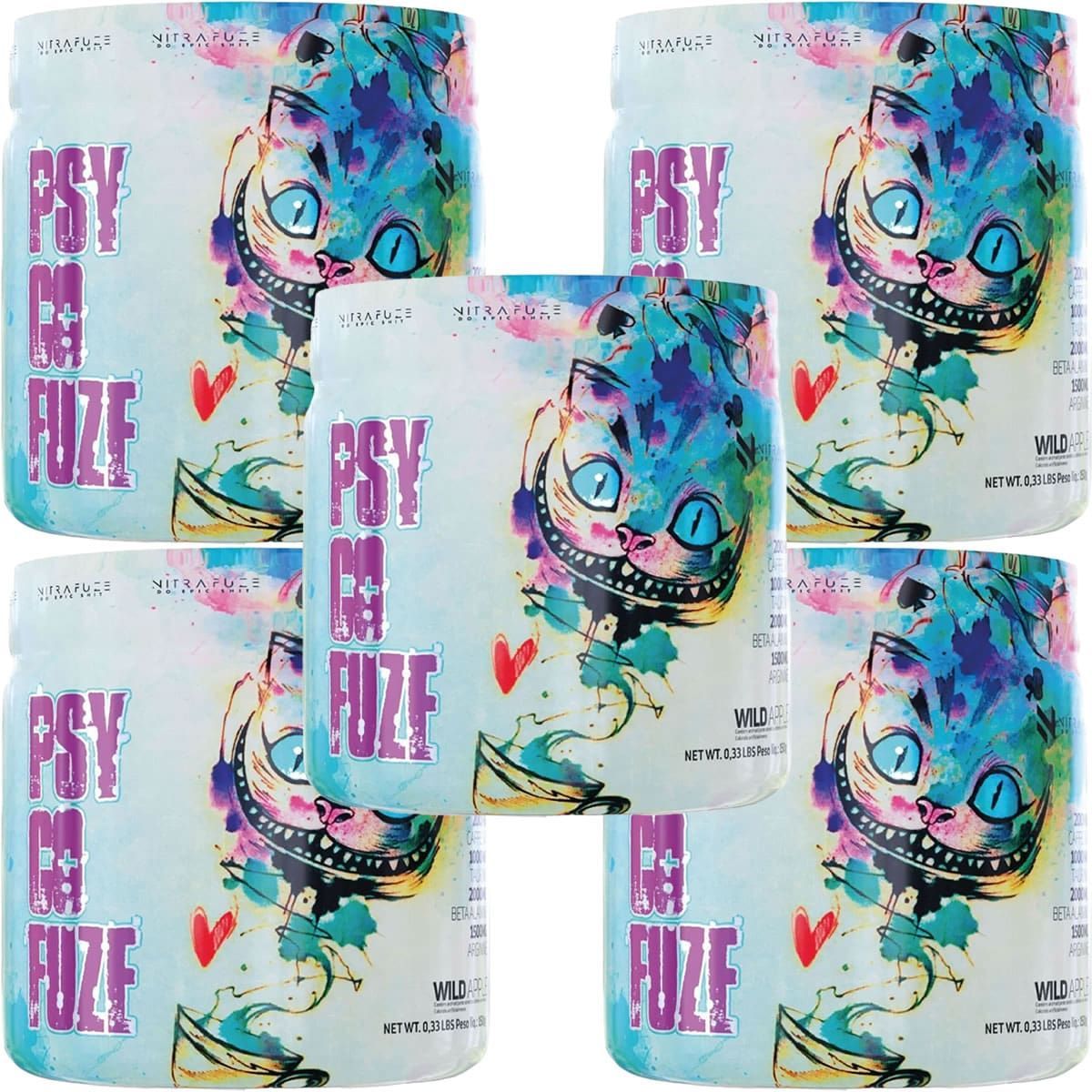 Kit 5X Psycofuze - 150g Wild Apple - Under Labz