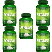 Kit 5X Psyllium 500mg 60 C�psulas - Herbamed