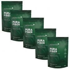 Kit 5X Pura Fiber - 250g Refil Neutro - Puravida