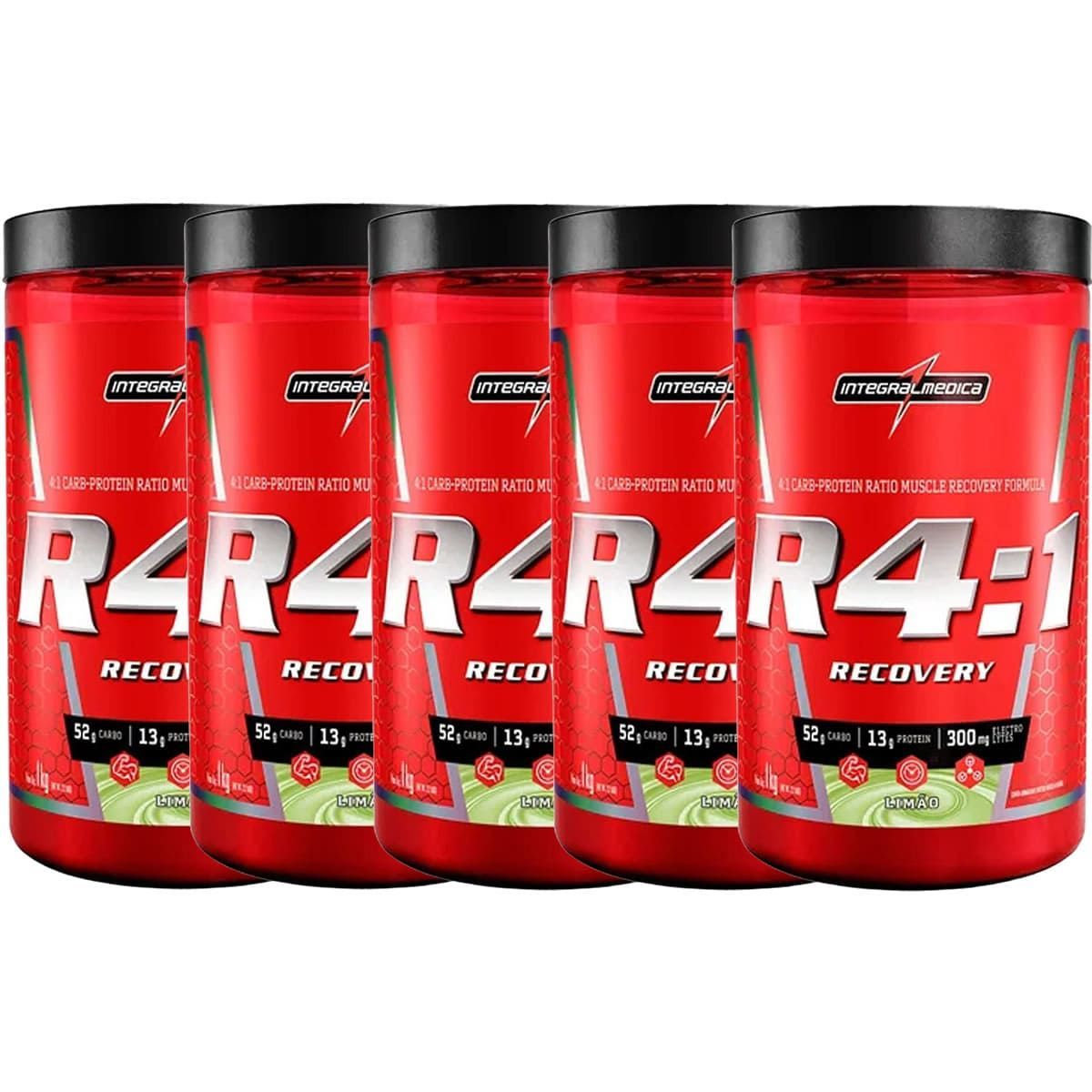 Kit 5X R4:1 Recovery Powder - 1000g Lim�o - IntegralM�dica