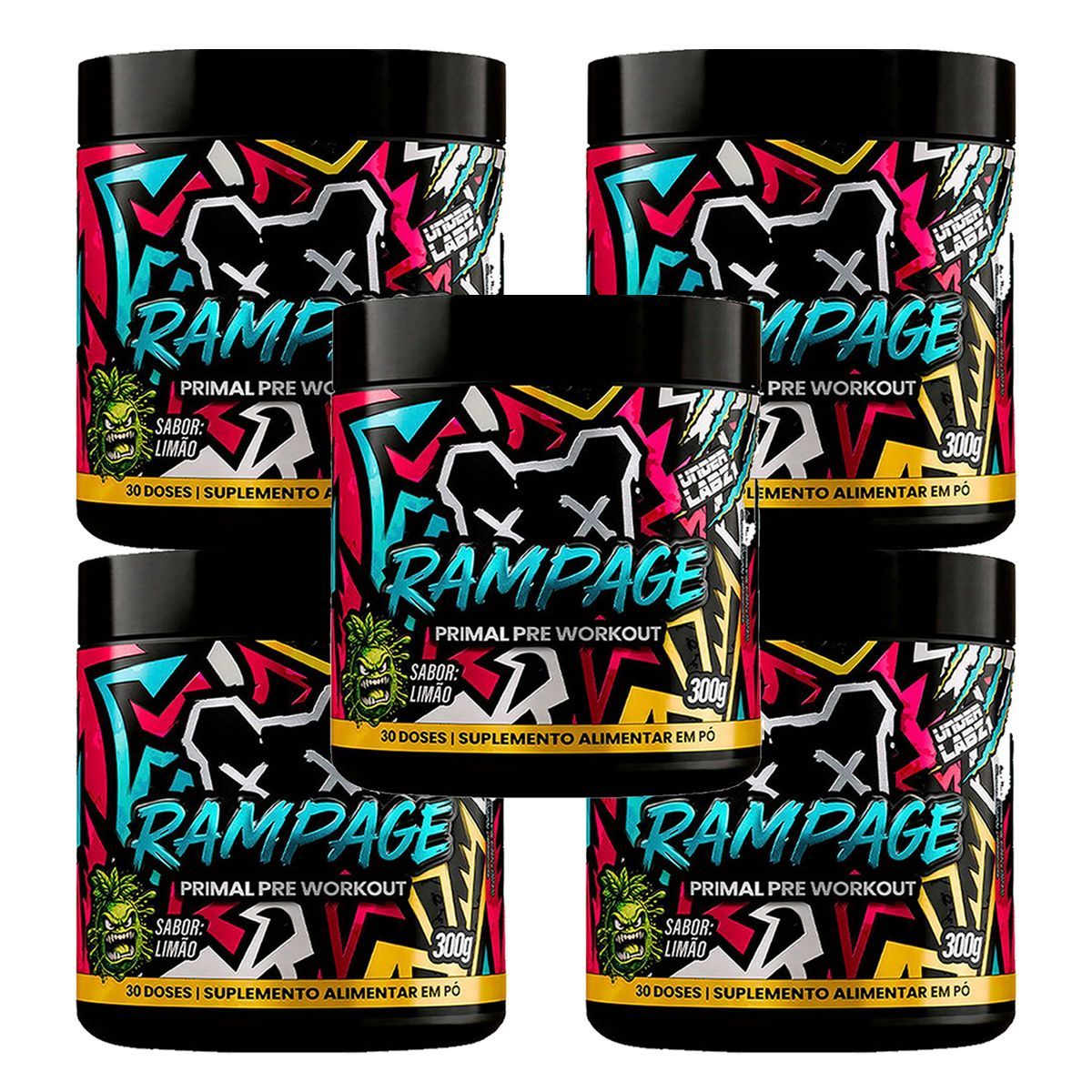 Kit 5X Rampage - 300g Lim�o - Under Labz