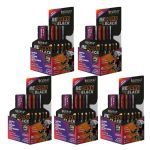 Kit 5X Recarb Energy Gel Black Pro Beta - 10 Sach�s 30g Sabores Variados - Reidrat