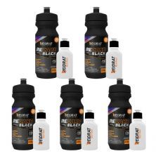 Kit 5X Recarb Energy Gel Black Squeeze + Mini Squeeze 100 ml - 600g Rasp Berry - Reidrat