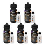 Kit 5X Recarb Energy Gel Black Squeeze + Mini Squeeze 100 ml - 600g Rasp Berry - Reidrat