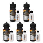 Kit 5X Recarb Energy Gel Squeeze + Mini Squeeze 100 ml - 600g Tangerina - Reidrat