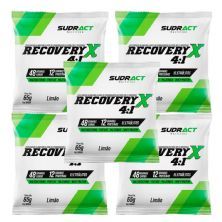Kit 5X Recovery X 4:1 - 1 Sach� de 65g Lim�o - Sudract Nutrition