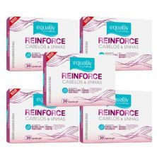 Kit 5X Reinforce Cabelos e Unhas - 30 C�psulas Gel - Equaliv