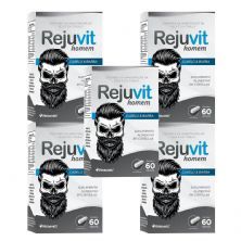 Kit 5X Rejuvit Homem Cabelo & Barba - 60 C�psulas - Herbamed
