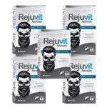 Kit 5X Rejuvit Homem Cabelo & Barba - 60 C�psulas - Herbamed
