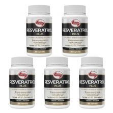 Kit 5X Resveratrol Plus - 60 C�psulas - Vitafor