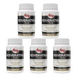 Kit 5X Resveratrol Plus - 60 C�psulas - Vitafor