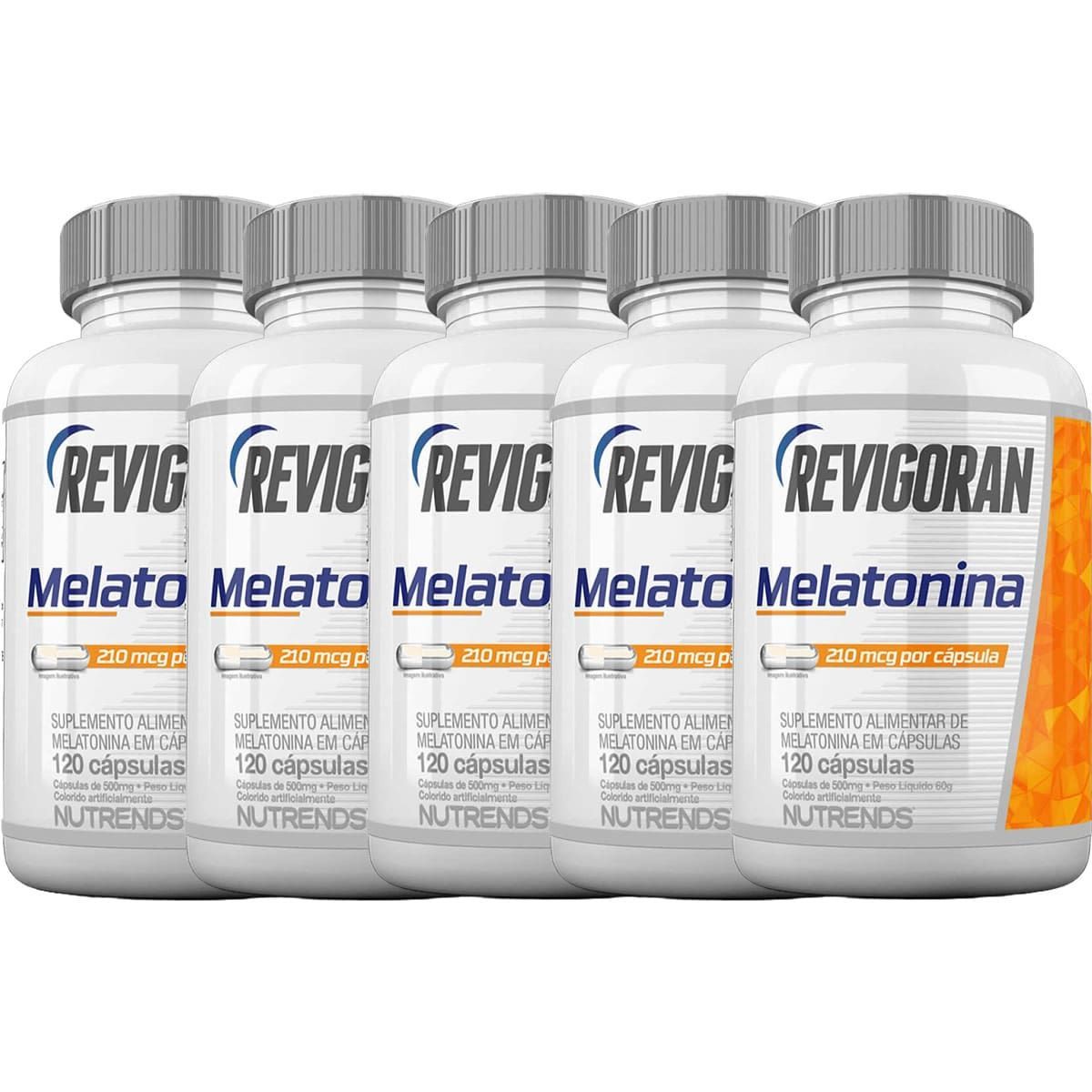 Kit 5X Revigoran Melatonina - 120 C�psulas - Nutrends