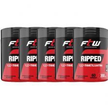 Kit 5X Ripped 1,3,7 Trimetilxantina - 60 c�psulas - FTW