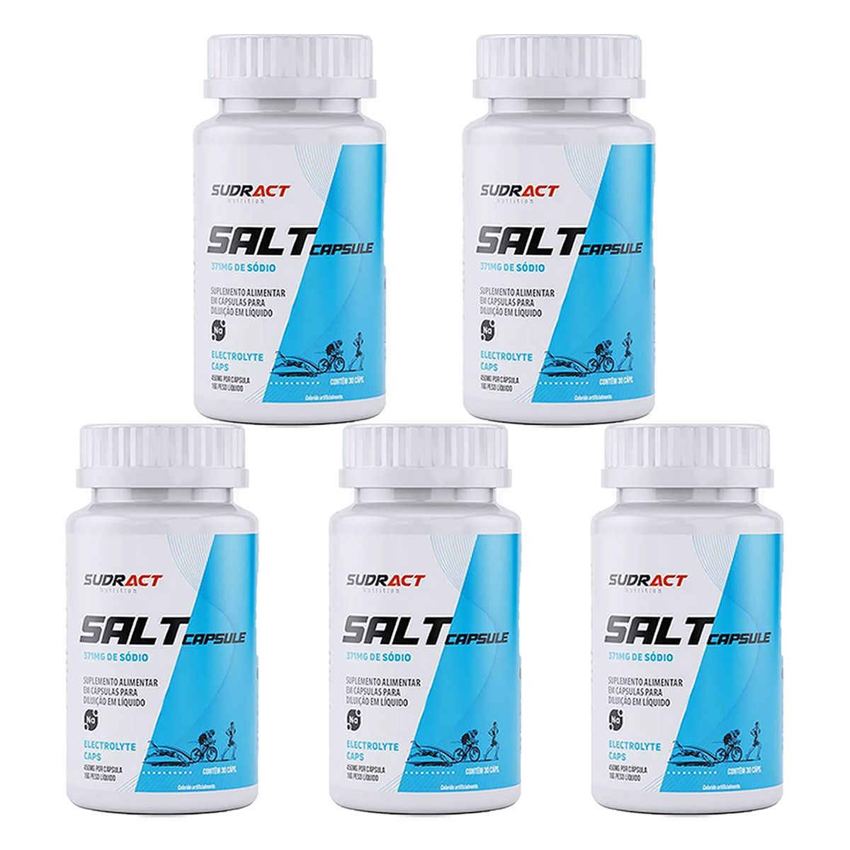 Kit 5X Salt Capsule - 30 C�psulas - Sudract Nutrition