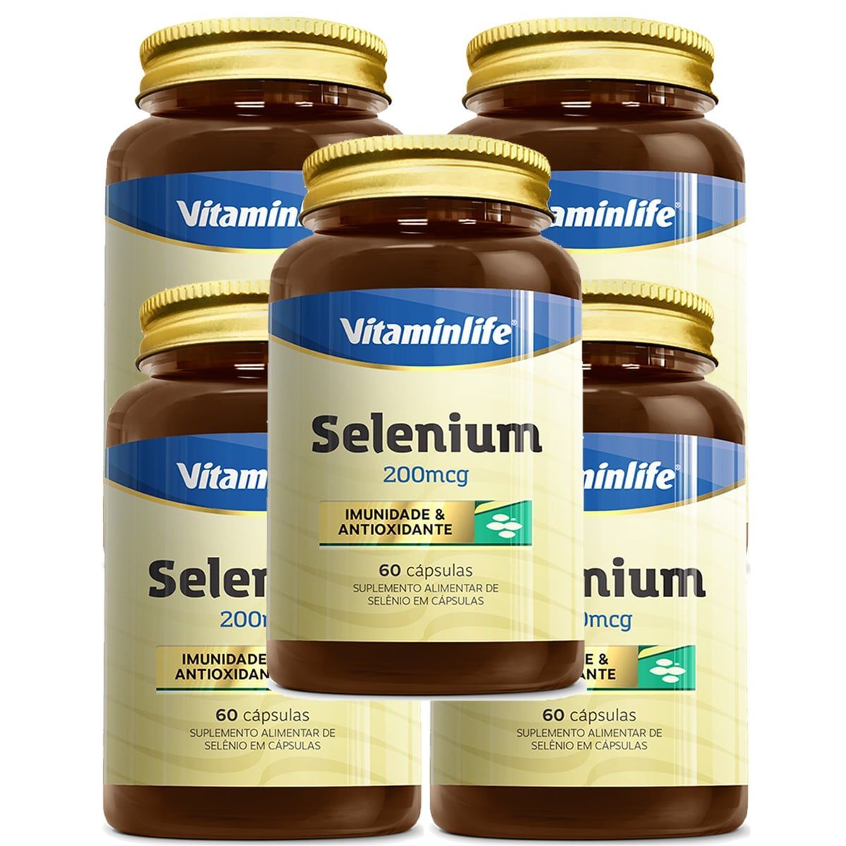 Kit 5X Selenium - 60 C�psulas - Vitaminlife